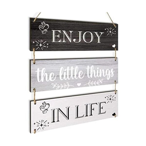 Jetec Enjoy The Little Things in Life Letrero de pared