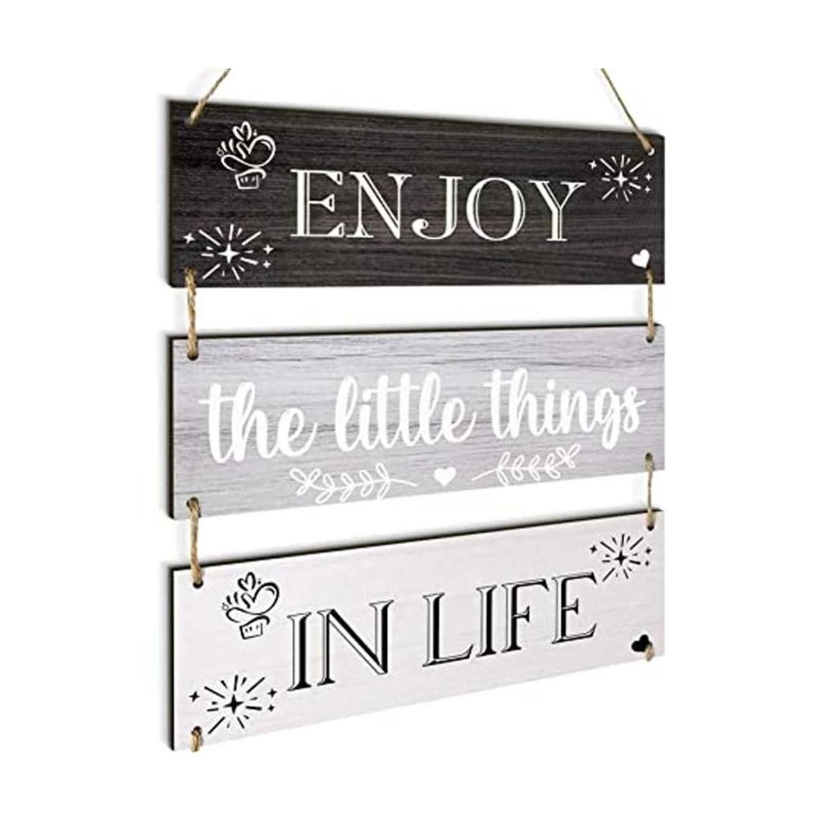 Jetec Enjoy The Little Things in Life Letrero de pared