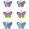 Ganchos para cortina de ducha de mariposas 12 piezas de_5
