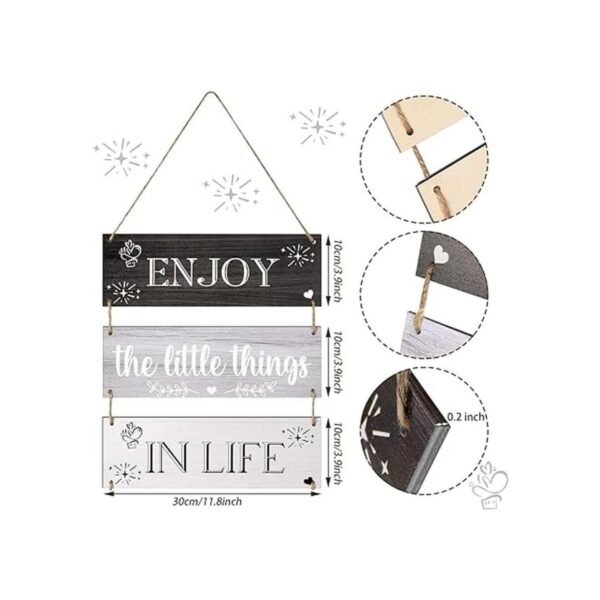 Jetec Enjoy The Little Things in Life Letrero de pared