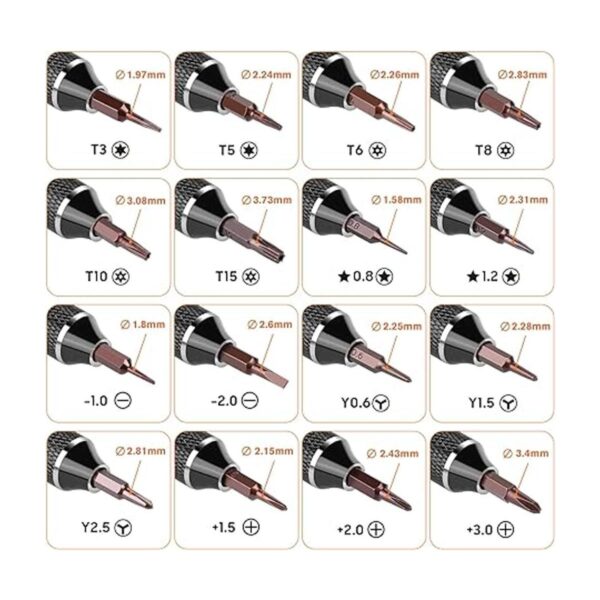 JOREST Ring Doorbell Destornillador de repuesto para_5