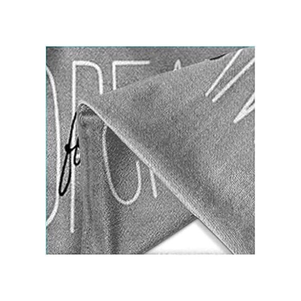 Emvency Funda de almohada rústica gris Follow Your Dreams_5