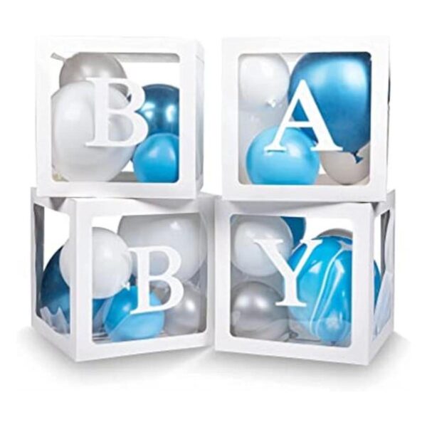Keencopper Cajas de bebé con letras para baby shower_1