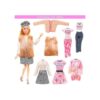 ENOCHT Juego de 16 ropa de muñeca que incluye 8 vestidos_3