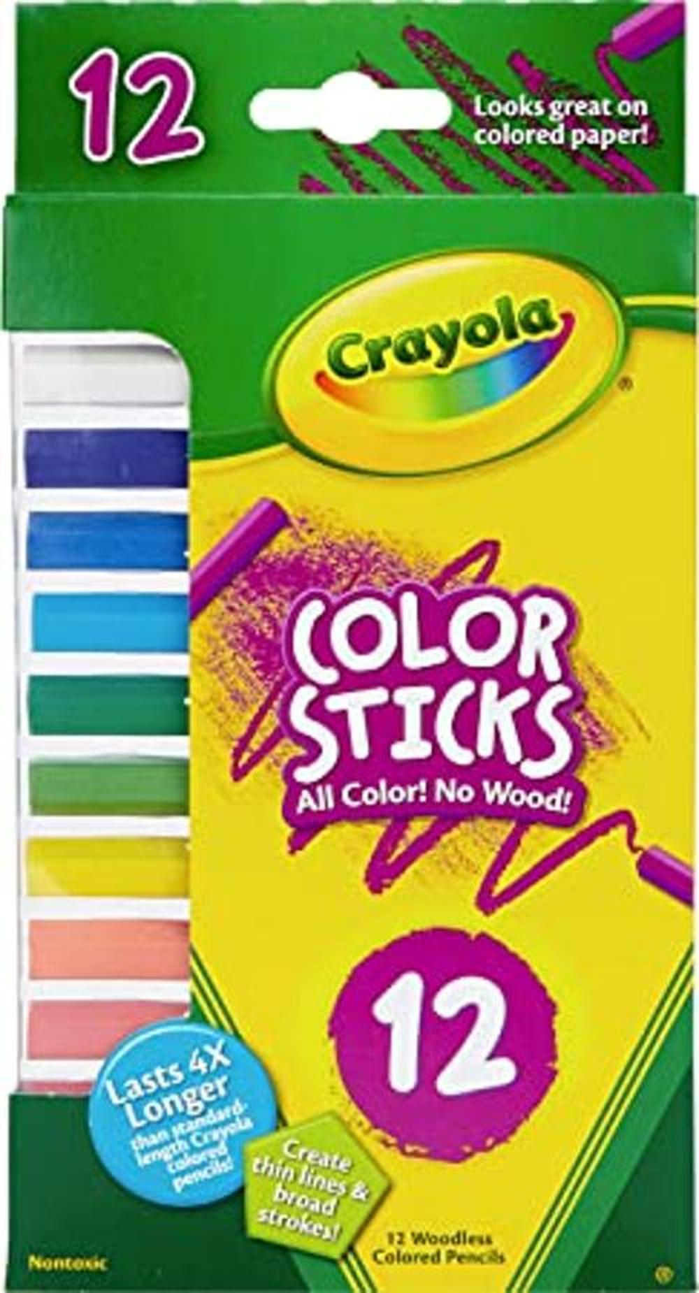 Crayola Lápices de colores sin madera 12 colores