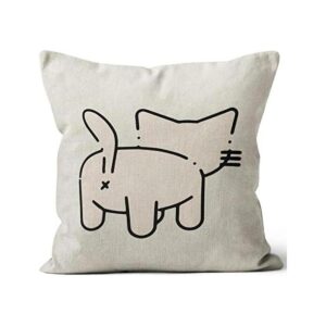 Funda de almohada divertida para gatos regalo para_1