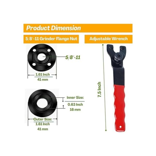 Llave de amoladora angular llave inglesa molinillo de