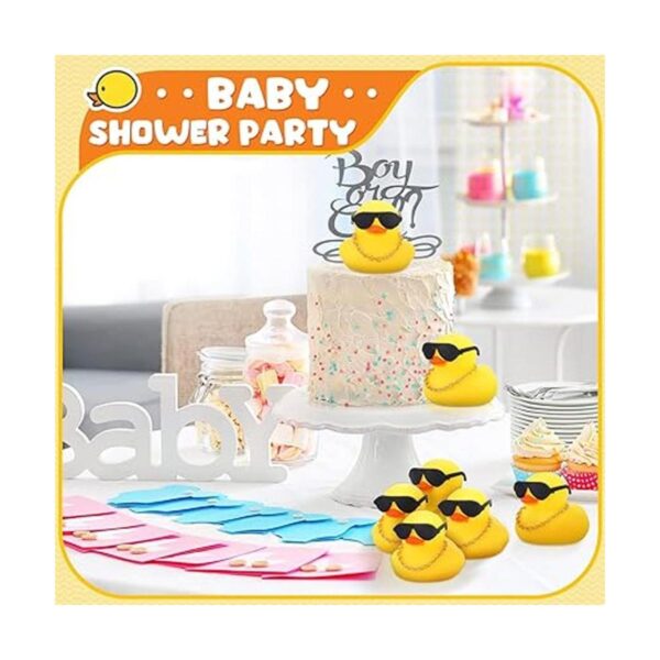 Mini patos de goma para baby shower pequeños patos de_6