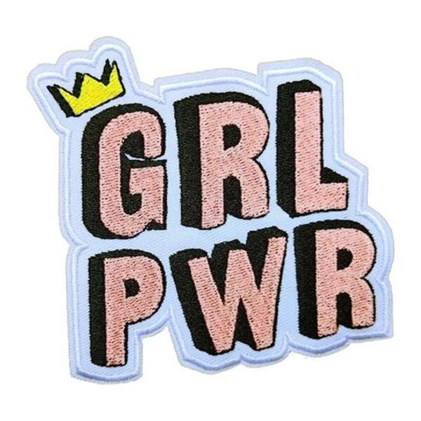 Crown Girl Power Girl Fuerza Bordado Hierro en Parche LGBT_1