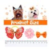 Janinka 36 lazos para el pelo de perro perlas de flores
