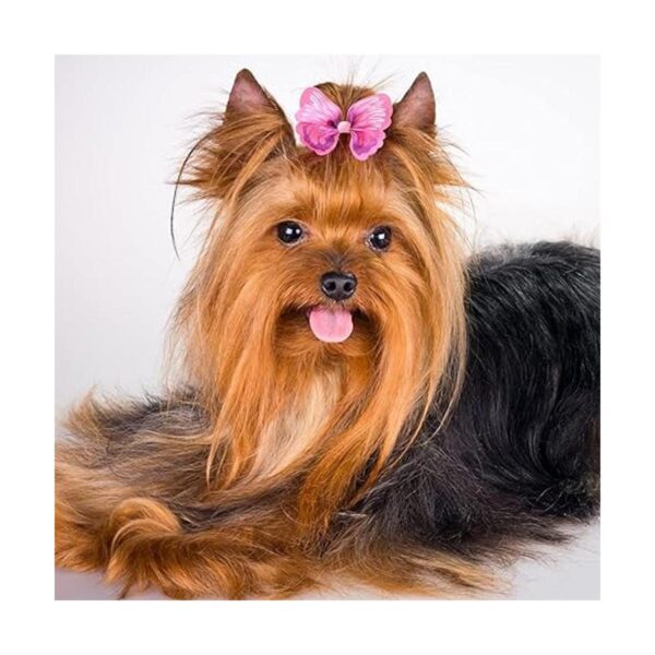 Janinka 36 lazos para el pelo de perro perlas de flores