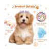 Janinka 36 lazos para el pelo de perro perlas de flores