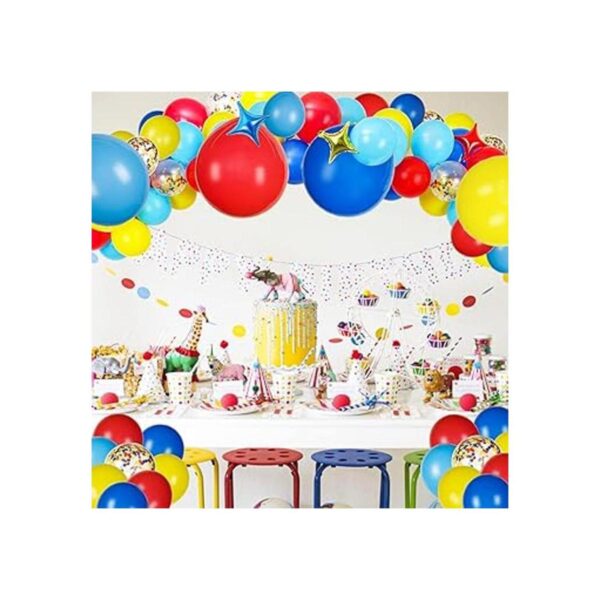 Kit de arco y guirnalda de globos de circo de carnaval con_3