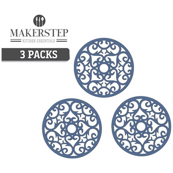 Makerstep Juego de 3 alfombrillas de silicona para