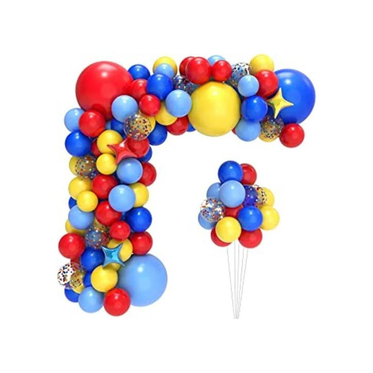Kit de arco y guirnalda de globos de circo de carnaval con