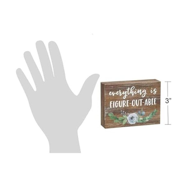 Collins Painting Letrero inspirador de grano de madera 4_4