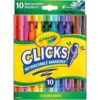 Crayola Marcadores lavables con puntas retráctiles clics_1