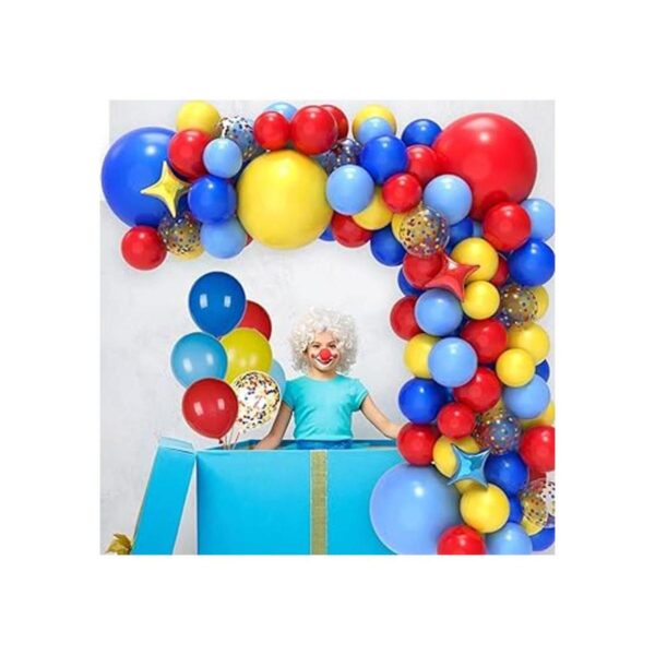 Kit de arco y guirnalda de globos de circo de carnaval con_4