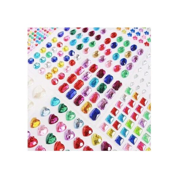 Más de 3800 calcomanías de gemas de diamantes de imitación