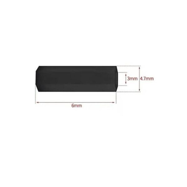 NACX M3 x 0.236 in hembra Pilar separador de nailon con_2