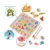 NASHRIO Juego de pesca magnético de madera para niños_2