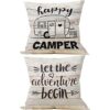Manchengzi Lets go on an Adventure Happy Camper Funda de