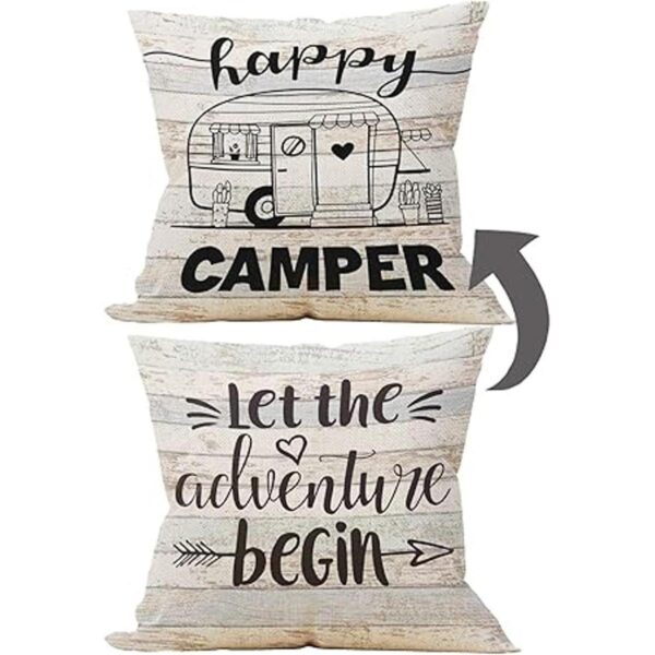 Manchengzi Lets go on an Adventure Happy Camper Funda de