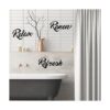 Hotop 3 letreros de pared de metal para baño decoración