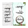 Juego de 10 adornos de madera de Navidad letrero rústico_3
