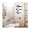Hotop 3 letreros de pared de metal para baño decoración