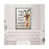 GEDSING Letrero de metal para baño con texto en inglés_2
