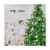 Juego de 10 adornos de madera de Navidad letrero rústico_5
