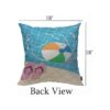 HOSNYE Funda de almohada para piscina algodón lino_2