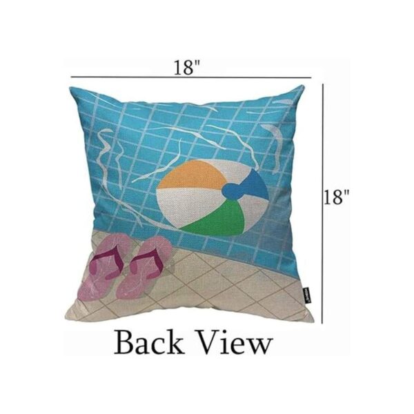 HOSNYE Funda de almohada para piscina algodón lino_2