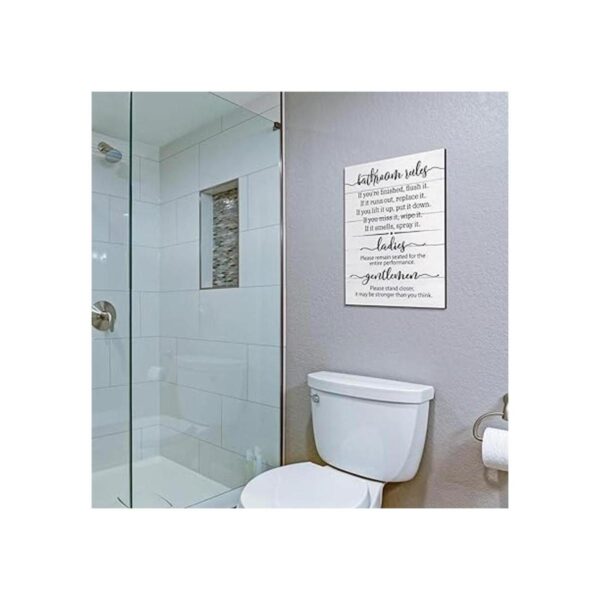 Letreros de baño divertidos para decoración de baño