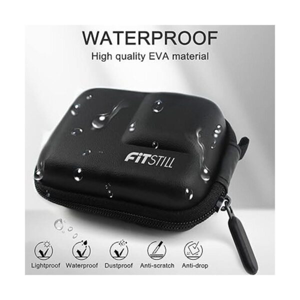 FitStill Mini estuche de transporte negro para GoPro Hero