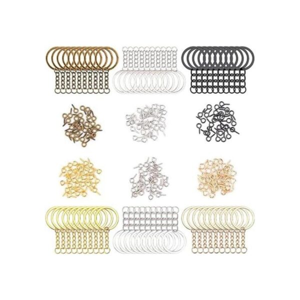 Juego de 360 anillos de llavero que incluye 60 anillos de_1