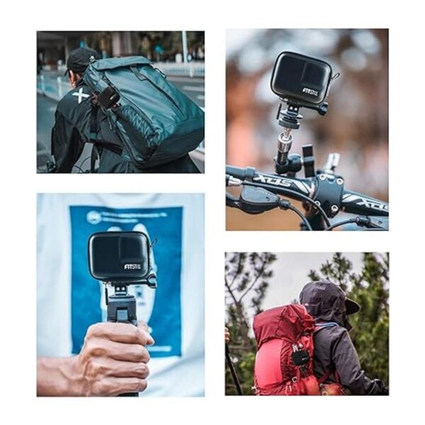 FitStill Mini estuche de transporte negro para GoPro Hero
