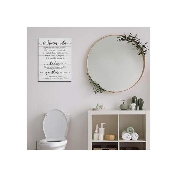 Letreros de baño divertidos para decoración de baño