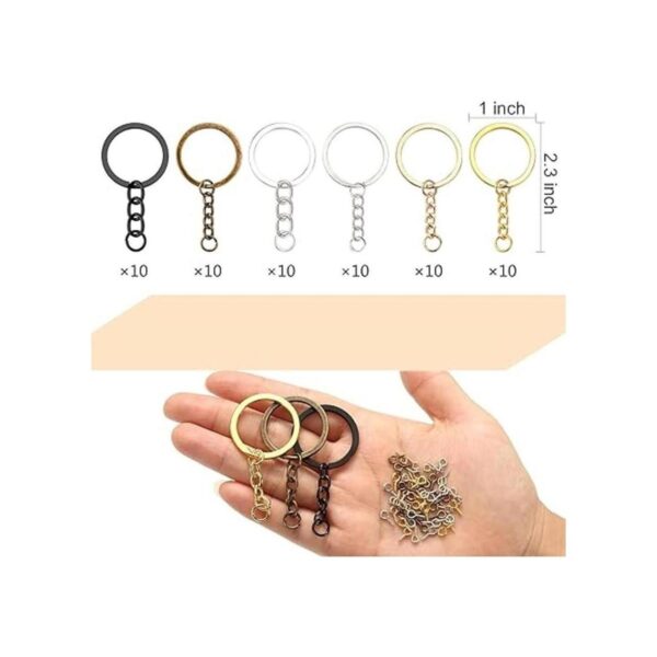 Juego de 360 anillos de llavero que incluye 60 anillos de_2