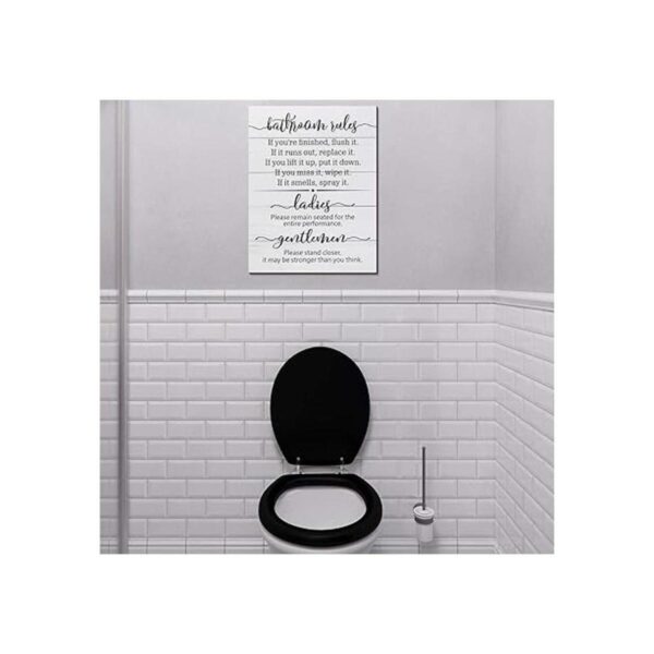 Letreros de baño divertidos para decoración de baño