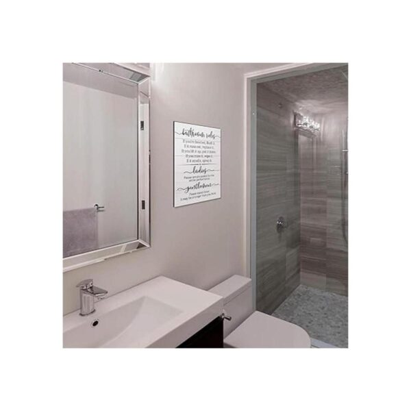 Letreros de baño divertidos para decoración de baño