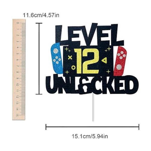 Decoración para tarta de videojuegos de nivel 12_5