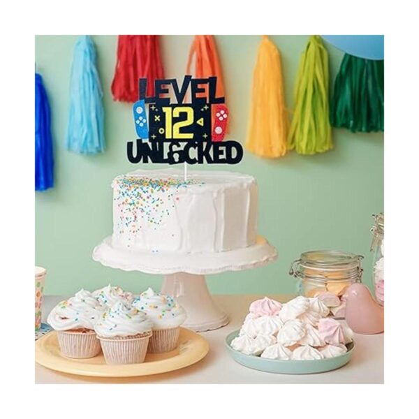 Decoración para tarta de videojuegos de nivel 12_2