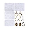 4 piezas de moldes de resina para aretes moldes de
