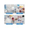 4 piezas de moldes de resina para aretes moldes de
