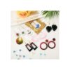 4 piezas de moldes de resina para aretes moldes de
