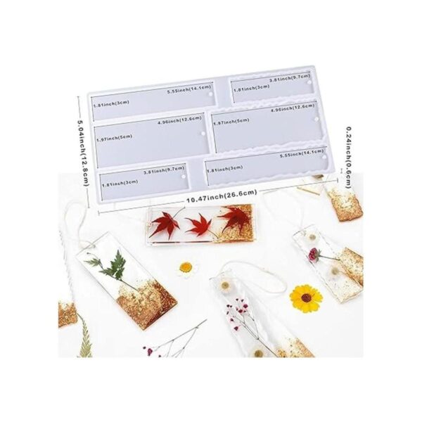 Kit de moldes de resina para marcapáginas molde de resina