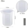 Moukiween 10 tazas medidoras de silicona para resina_3