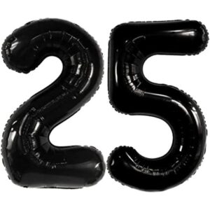 Papel de aluminio gigante de 25 globos color negro 40_1